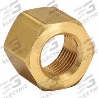 PARKER Compression Fitting Nut: 5/8 in OD Fitting Size, Compression, Brass, 5/8 in Overall Lg, 10 PK (MPN 61C-10). Key specifications — Brand: PARKER.
