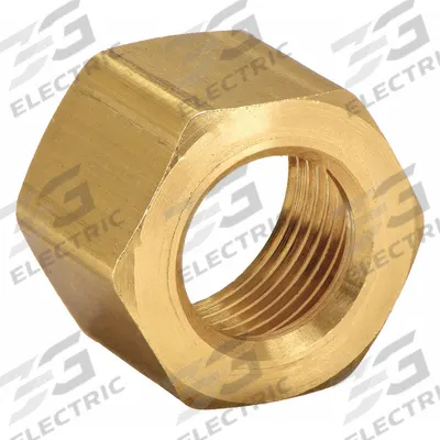 PARKER Compression Fitting Nut: 5/8 in OD Fitting Size, Compression, Brass, 5/8 in Overall Lg - Standard Sleeve Brass Compression Fittings
