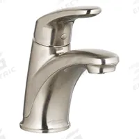 AMERICAN STANDARD Mid Arc Bathroom Faucet: Colony Pro, Metal, Brushed Nickel Finish, Single-Post (MPN 7075102.295). Key specifications — Includes: Drain; Brand: AMERICAN STANDARD; Series: Colony Pro.