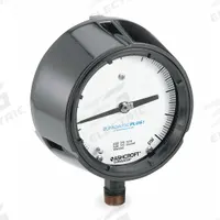 ASHCROFT Process Pressure Gauge: 0 psi to 5,000 psi, White, 4 1/2 in Dial, 1/2 in NPT Male, Bottom (MPN 451279SS04LXLL5000). Key specifications — Brand: ASHCROFT; Pointer Color: Black; Accuracy: ±0.5%; Dial Color: White; Gauge Wetted Parts: Stainless Steel; Case Material: Phenolic; Vibration Resistance Properties: Dry Case Vibration-Dampened; Pressure Range: 0 psi to 5,000 psi.