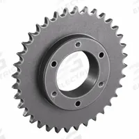 TSUBAKI Sprocket: For 40 Chain, 36 Teeth, 5.737 in Pitch Dia, 6.02 in Outside Dia, Steel (MPN 40SDS36). Key specifications — Brand: TSUBAKI; Required Bushing Series: SDS.