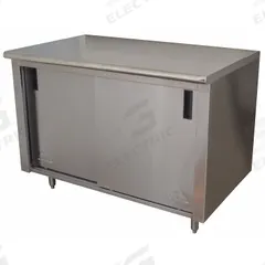 ADVANCE TABCO Cabinet Workbench: Stainless Steel, 48 in x 30 in, 500 lb Overall Load Capacity (MPN CB-SS-304M). Key specifications — Assembly: Fully Assembled; Brand: ADVANCE TABCO.