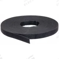 VELCRO BRAND Perforated Back to Back Strap: 75 ft Lg, 0.75 in Wd, 50 lb Tensile Strength, Black (MPN 340X3K1WP/25). Key specifications — Material: Polypropylene; Color: Black.