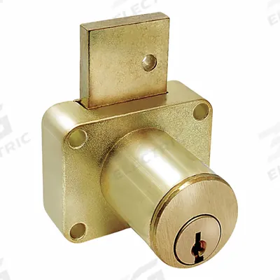 COMPX NATIONAL Deadbolt Lock: Keyed Alike, Horizontal Left, Rectangular, 1 15/64 in Body Ht - Deadbolt Cabinet & Drawer Locks with Interchangeable Cores