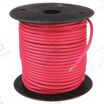 GROTE Primary Automotive Wire: GPT, 100 ft, 1 Conductor, 14 AWG, Pink - PVC-Insulated General Purpose Primary Wires