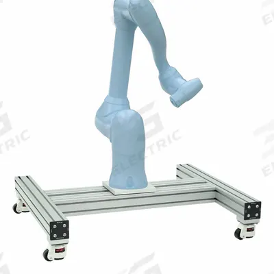80/20 Tube Framing System Profiles: T-Slot Cobot Pedestal, 200 mm H x 809 mm W x 960 mm L - Robot Mounts