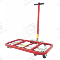 DAYTON Furniture Dolly: 600 lb, Black/Red/Silver, 36 in H x 40 in W x 23 in D, (4) Swivel (MPN 30E993). Key specifications — Color: Red; Caster/Wheel Configuration: (4) Swivel; Brand: DAYTON; Caster Wheel/Tread Material: Rubber.