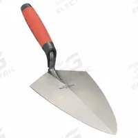 MARSHALLTOWN Philadelphia Trowel: Blade Material Carbon Steel, Blade Shape Philadelphia (MPN 19 11FG). Key specifications — attr1008691: DuraSoft; attr1016301: Masonry; attr1005001: MARSHALLTOWN; attr1008687: Philadelphia; attr1008692: Straight; attr1008688: Carbon Steel; attr1005002: Philadelphia Trowel; attr1029470: Rubberized.