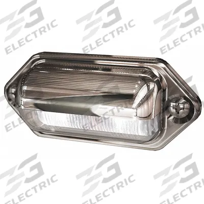 ECCO License Plate Light: LED, License Plate Light, Clear, Rectangular, 1 1/8 in Overall Ht - Vehicle License Plate Lights