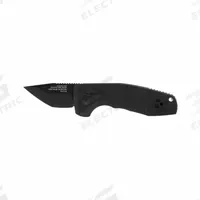 SOG Folding Utility Knife: 2 in Blade Lg, 4 in Closed Lg, 6 in Overall Lg, Aluminum, Straight (MPN 15-38-14-57). Key specifications — attr307537: Aluminum; attr307538: Yes; attr324882: SOG.