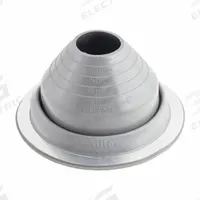 Flashing: For Pitched Roof, Round Base, 5 in L x 9 1/4 in W Base Size (Rectangular), For 1 Pipes (MPN 4011910). Key specifications — Top Opening: Open; Material - Collar: EPDM; Brand: DEKTITE.