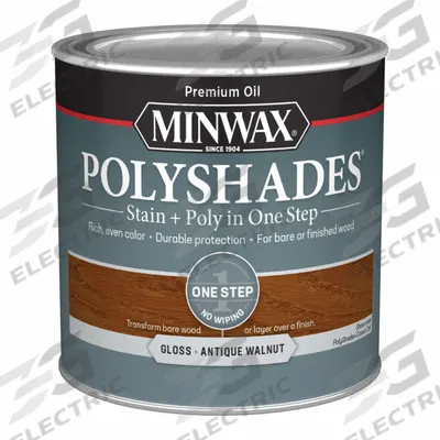 MINWAX Wood Stain: Wood Stain and Sealer, Interior, Oil, 0.5 pt Container Size - Combination Wood Stain & Sealers