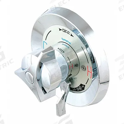 SYMMONS Tub and Shower Valve: Compatible Product Type Temptrol Valves, Circle Trim Plate - Handle, Trim & Valve Kits for Bathtubs & Showers