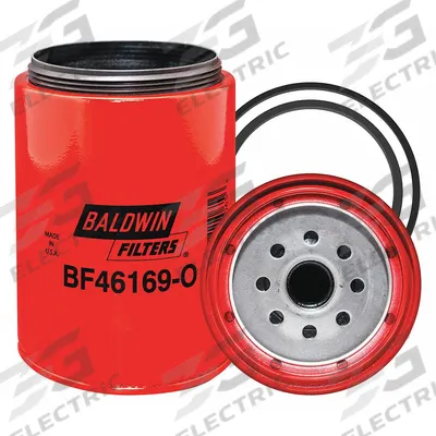 BALDWIN FILTERS Fuel Filter: Spin-On, 4 1/4 in Outside Dia, 1"-14 Thread Size, Paper - Spin-On Fuel Filters