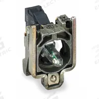 SCHNEIDER ELECTRIC Lamp Module and Contact Block: 22 mm Panel Mounting Size, 1NO/1NC, Clear (MPN ZB4BW035). Key specifications — Brand: SCHNEIDER; Compatible with Series: XB4; Includes Bulb: Bulb Included; Lamp Module Voltage: 110 to 120V AC.