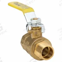 APPROVED VENDOR Manual Two-Way Ball Valve: 1/2 in, Brass, Straight, MIP x FIP, Std Port Ball Port (MPN 107-323NL). Key specifications — Brand: APPROVED VENDOR; Handle: Lever.