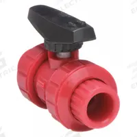 CHEMTROL Manual Two-Way Ball Valve: 2 in, PVDF, Straight, FNPT x FNPT, 150 psi Max. Pressure (CWP) (MPN T65TB-V 2). Key specifications — Brand: CHEMTROL; Handle: Lever.