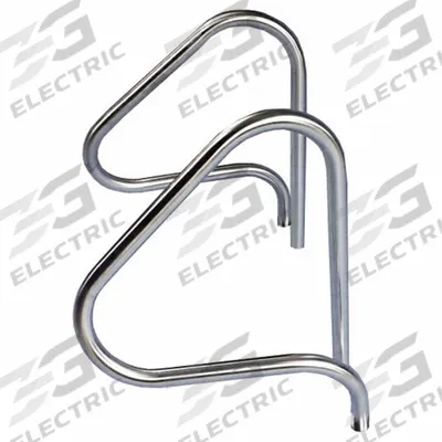 SPECTRUM Grab Rail: 30 in Setback, Dia 1.5 in, 0.12 in Thick, Fixed Legs, 38 in Ht - Pool Grab Bars