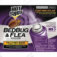 HOT SHOT Insect Killer: For Use On Crawling Insects, Aerosol Spray Can, 2 oz Container Size, 3 PK (MPN HG-95911). Key specifications — Brand: HOT SHOT; Container Type: Aerosol Spray Can; DEET Concentration: DEET-Free; Form: Aerosol Spray; Indoor/Outdoor Use: Indoor; Insect Group: Crawling; Targeted Insects: Beetles.