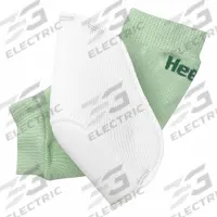 HEELBO Elbow Sleeve: XL, 23 in Max Limb Circumference, Latex Free, 12 PK (MPN D 12040). Key specifications — Side: Universal; Closure: Pull-On; Material: Nylon; Latex Content: Latex Free; Product Type: Elbow Sleeve; Brand: HEELBO; Color: Green.
