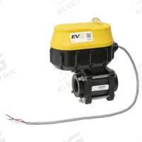 BANJO Electrically Actuated Two-Way Ball Valve: 1 in Nominal Valve Size, 24V DC, Three-Piece, Female (MPN EVX10124). Key specifications — Actuator Features: Position Indicator; Brand: BANJO.