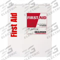 FIRST AID ONLY First Aid Kit and Housing: 94 Components, ANSI/ISEA Z308.1-2021, Type I/II, Class A (MPN 52013-021). Key specifications — ANSI Standard Met: ANSI/ISEA Z308.1-2021; Adhesive Bandages Included: (25) Bandages; Oral and Inhalant Medicinals Included: No Oral/Inhalant Medicinals; Topical Medicinals Included: (10) Antibiotic Ointment Packets; Wound Dressings Included: (2) Trauma Pads; Unitized: Unitized.