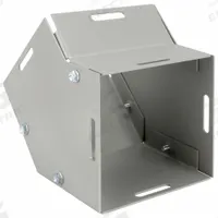 WIEGMANN Wireway 45 Degree Elbow: 4 in Wd, 4 in Ht, 16 ga Gauge, 1, Screw-On Cover, Steel (MPN L040445). Key specifications — Brand: WIEGMANN; Cover Location: Top or Bottom; Finish: Powder Coated; Overall Length: 7.125 in; Cover Locking Style: Screw Clamps; Cover Type: Hinged/Screw-On; With/Without Knockouts - Broad: No; Cover Type - Broad: Screw-On Cover.