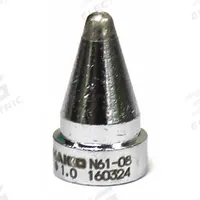 HAKKO Nozzle: Round, 2.5 mm W, For Use With FR-301/4101/4102/4103/4104 (MPN N61-08). Key specifications — Brand: HAKKO; Manufacturer Part Number: N61-08.