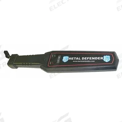 METAL DEFENDER Metal Detector: 1 1/2 in Scan Dp, 14 3/4 in L x 3 in W x 1 in H - Supplemental Wand Metal Detectors