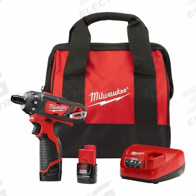 MILWAUKEE Screwdriver Kit: 1/4 in Drive Size, 0 in-lb to 275 in-lb, 0 in-lb Torque - Min - Milwaukee Cordless Screwdrivers & Screw Guns