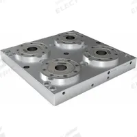 VEKTEK Fixture Plates: Rectangular, Steel, 399 mm W x 399 mm L x 53 mm H, 105.8 lb Wt, 572041. Key specifications — attr1036219: Subplate; attr1036220: VEKTEK; attr1091714: G 1/4" Unclamp Port.