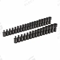 TEKTON Flex Impact Socket Set: 3/8 in Drive Size, 34 Pieces, (0) 6-Point, (0) 6-Point (MPN SID97005). Key specifications — attr1204187: TEKTON; attr1224350: 1/4 to 1 in; attr1204189: (0) 6-Point; attr1204193: (0) 6-Point; attr1226868: 3/8 in.