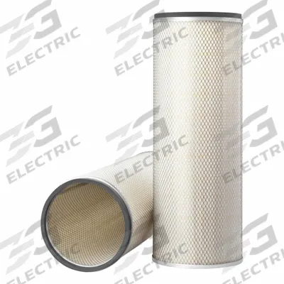 FLEETGUARD Automotive Air Filter: Round-Oval, Engine, Axial Seal, 9 11/32 in Outside Dia - Round/Oval Engine Air Filters