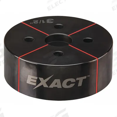 MILWAUKEE Knockout Die: 12 ga Sheet Metal Capacity (Steel), 3 1/2 in Nominal Size - Milwaukee Knockout Punches & Dies