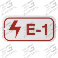 BRADY Lockout Tag: None/ No Header, E-1, Polystyrene, English, Plastic, Adhesive Backing (MPN 105679)
