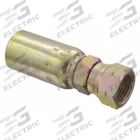 KURT Hydraulic Crimp Fitting: Carbon Steel, Straight, -12 For Hose Dash Size, Female x Male (MPN FSX-12-12). Key specifications — Fitting Gender: Female x Male; Fitting Connection Type: ORS x Hose End; For Hose Dash Size: -12; Thread Size: 1-1/16"-14; Brand: KURT.
