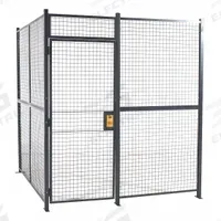 RAPIDWIRE Welded Partition Cage: 16 ft W x 16 ft D 8 ft H, Gray, 2 Sides, Powder-Coated (MPN 161682W). Key specifications — attr1283235: Yes; attr1283272: RAPIDWIRE; attr1283267: Welded; attr1283268: Complete Wire Security Cages; attr1283246: Keyed Different Cylinder; attr1283240: Out; attr1283243: Yes; attr1283254: No.