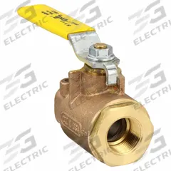 APOLLO Manual Two-Way Ball Valve: 1 in, Bronze, Straight, FNPT x FNPT, 600 psi Max. Pressure (CWP) (MPN 7710501). Key specifications — Brand: APOLLO; Handle: Lever.