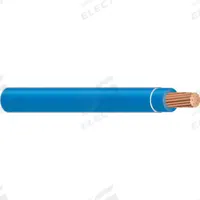 Building Wire: Copper, 2 AWG, 1 Conductors, Stranded, Blue, 1,000 ft Lg, THHN/THWN-2 (MPN 31581202). Key specifications — Voltage: 600 V; Brand: SOUTHWIRE.