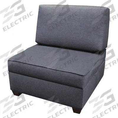 DUOBED Storage Side Chair: Blue, 36 in Overall Wd, 36 in Overall Dp, 36 in Overall Ht - Modular Multifunctional Furniture