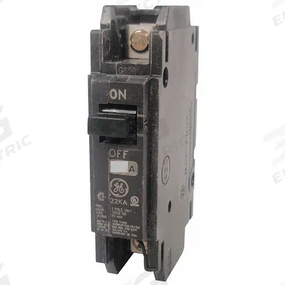 GE Miniature Circuit Breaker: THHQC, 30 A, 120/240V AC, Single Phase, 22kA at 120/240V AC - THQC & THHQC Series, Unit-Mount GE Miniature Circuit Breakers