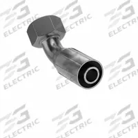 PARKER Hydraulic Crimp Fitting: Steel x Steel, 45° Elbow, -12 For Hose Dash Size, Metric x Crimp (MPN 10C43-20-12). Key specifications — Fitting Gender: Female x Genderless; Fitting Connection Type: Metric x Crimp; Brand: PARKER; Thread Size: M30-2; For Hose Dash Size: -12.
