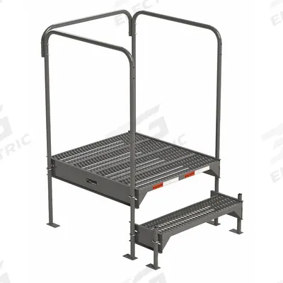 APPROVED VENDOR Work Platform: 1.8 ft Platform Ht - Max, 34.6 in x 39 in - Configurable Single-Access Platforms
