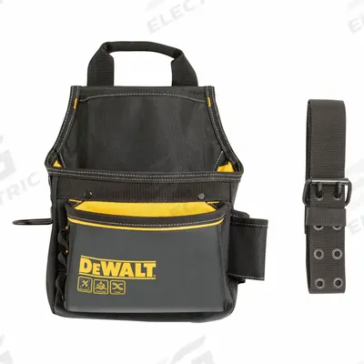 DEWALT Tool Pouch: For 2 1/2 in Belt Wd - Max, 12 Pockets - Polyester Tool Pouches