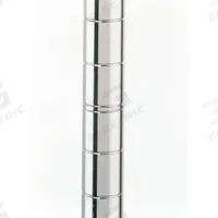 METRO Industrial Wire Shelving Post: 86 in x 1 in, Stainless Steel, Split Sleeve, Silver, 1 Posts (MPN 86UPS). Key specifications — Brand: METRO; Resistance Properties: Antimicrobial; Recommended Environments: Dry; Leveling Feet Included: No; Color: Silver; Finish: Stainless Steel; Material: Stainless Steel.