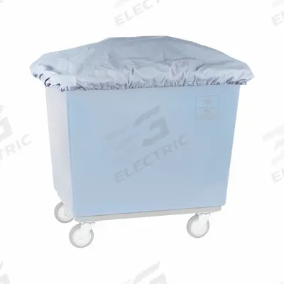 R&B WIRE PRODUCTS INC. Cube Trucks: 40 in L 30 in W 6 in H, Fits 12 bu, 0.56 cu yd, Gray - Elastic Covers for Cube & Basket Trucks