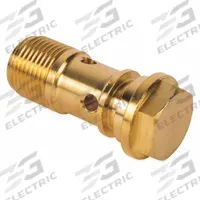 MI-T-M Banjo Bolt: Mfr Part # 8-0516, Brass, Compatible with Mfr Model # JP-1002/1502-3ME1. Key specifications — Compatible with Manufacturer Model Number: JP-1002/1502-3ME1; Product Type: Banjo Bolt; Manufacturer Part Number: 8-0516.