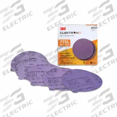 3M CUBITRON II PSA Sanding Disc: 5", NH, Ceramic, 220/80 Grit, 3 mil Wt Film, 775L (MPN 7010363665). Key specifications — Brand: 3M CUBITRON II; Series: 775L.