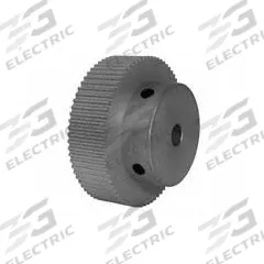 DAYTON Timing Pulley: Modified Curvilinear, Fixed, For GT Timing Belt Section, For 9 mm Belt Wd (MPN 72-2P09-6A3). Key specifications — Brand: DAYTON; Finish: Clear Anodized; For Belt Series: Powerhouse®.