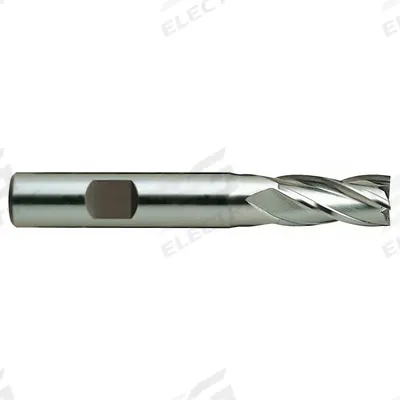 YG-1 Square End Mill: High Speed Steel, TiN Coated, 4 Flute, 15/32" Mill Dia - General Purpose High-Speed Steel Square End Mills